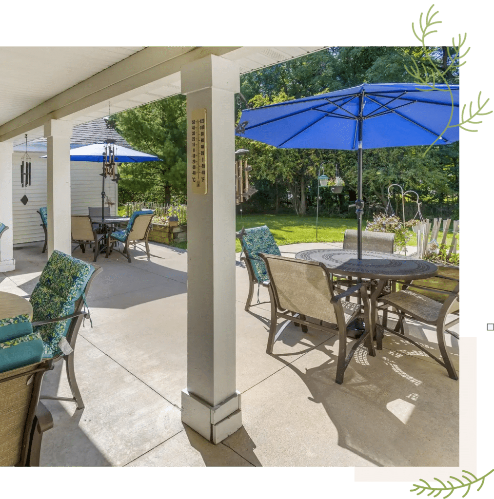 Senior Living Battle Creek Patio